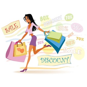 girl with shopping bags Cute Wallpaper - Polyvore