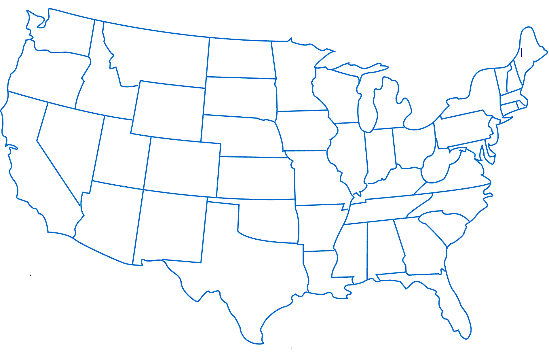 free usa map clipart