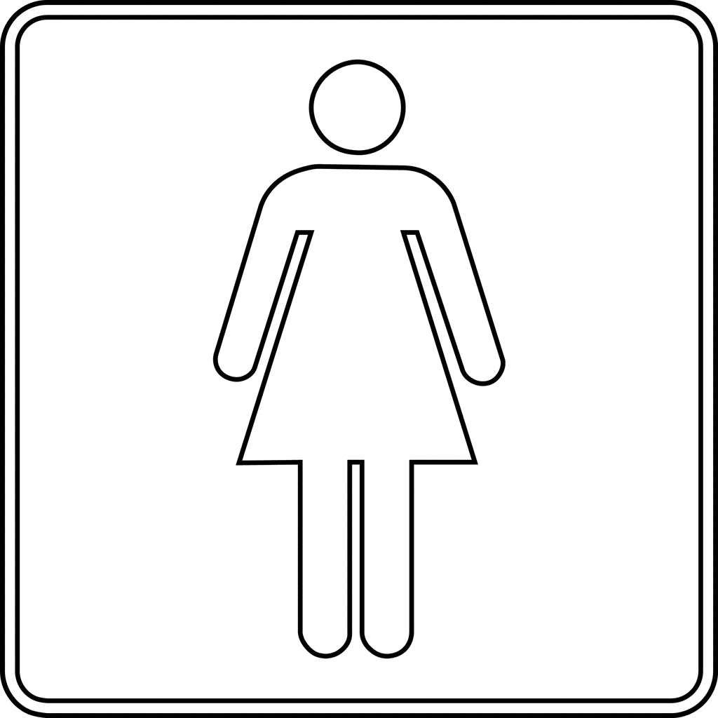 Womens restroom clipart