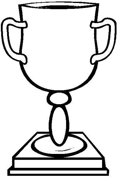 Trophy Coloring Page--I'm sure I could find something fun to do ...