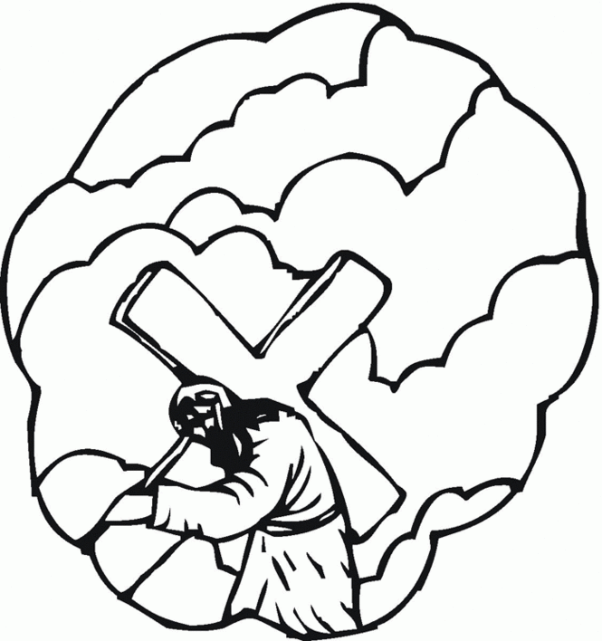 Stations Of The Cross For Children Coloring Pages AZ Clipart ...