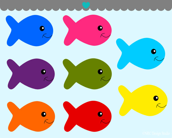 Cute little fish clipart