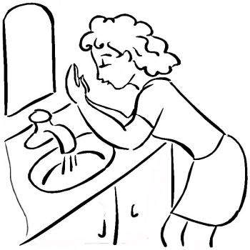 Hand Washing Coloring Pages - Bestofcoloring.com