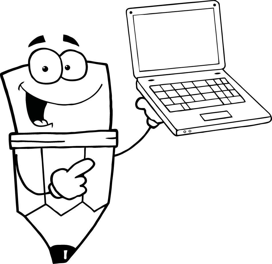 Computer Coloring Book - Clipart Best
