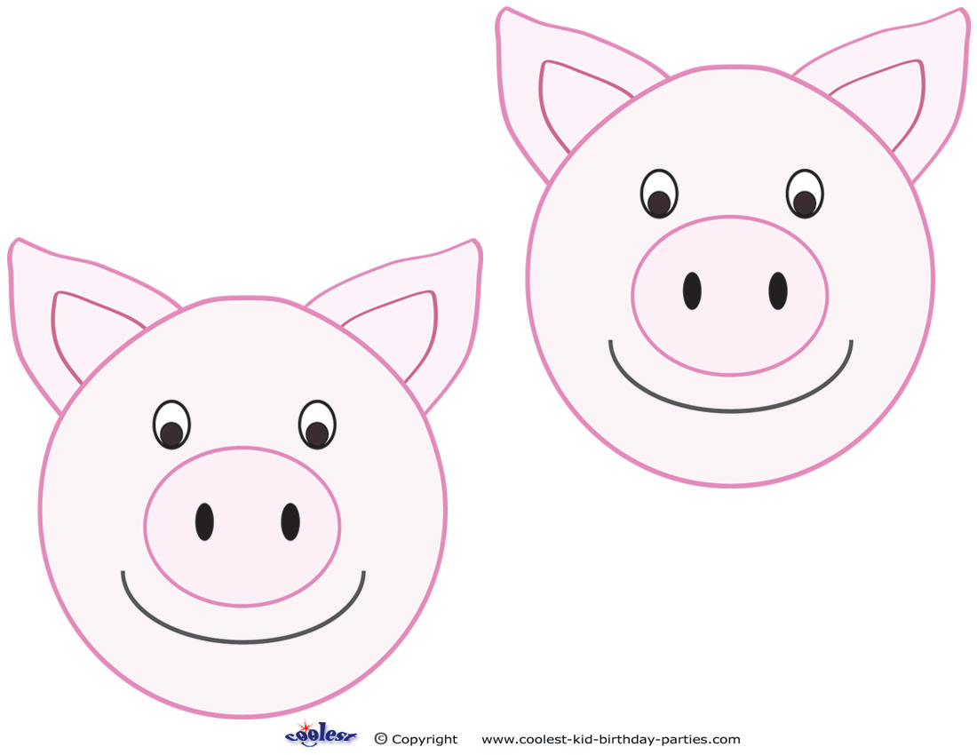 Medium Printable Pig Decorations - Coolest Free Printables