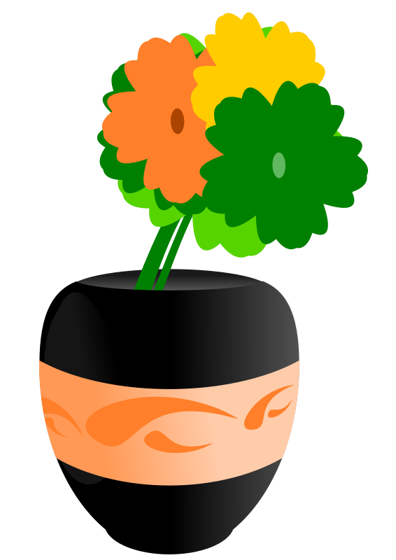 Flowers In A Vase Clipart - Free Clipart Images