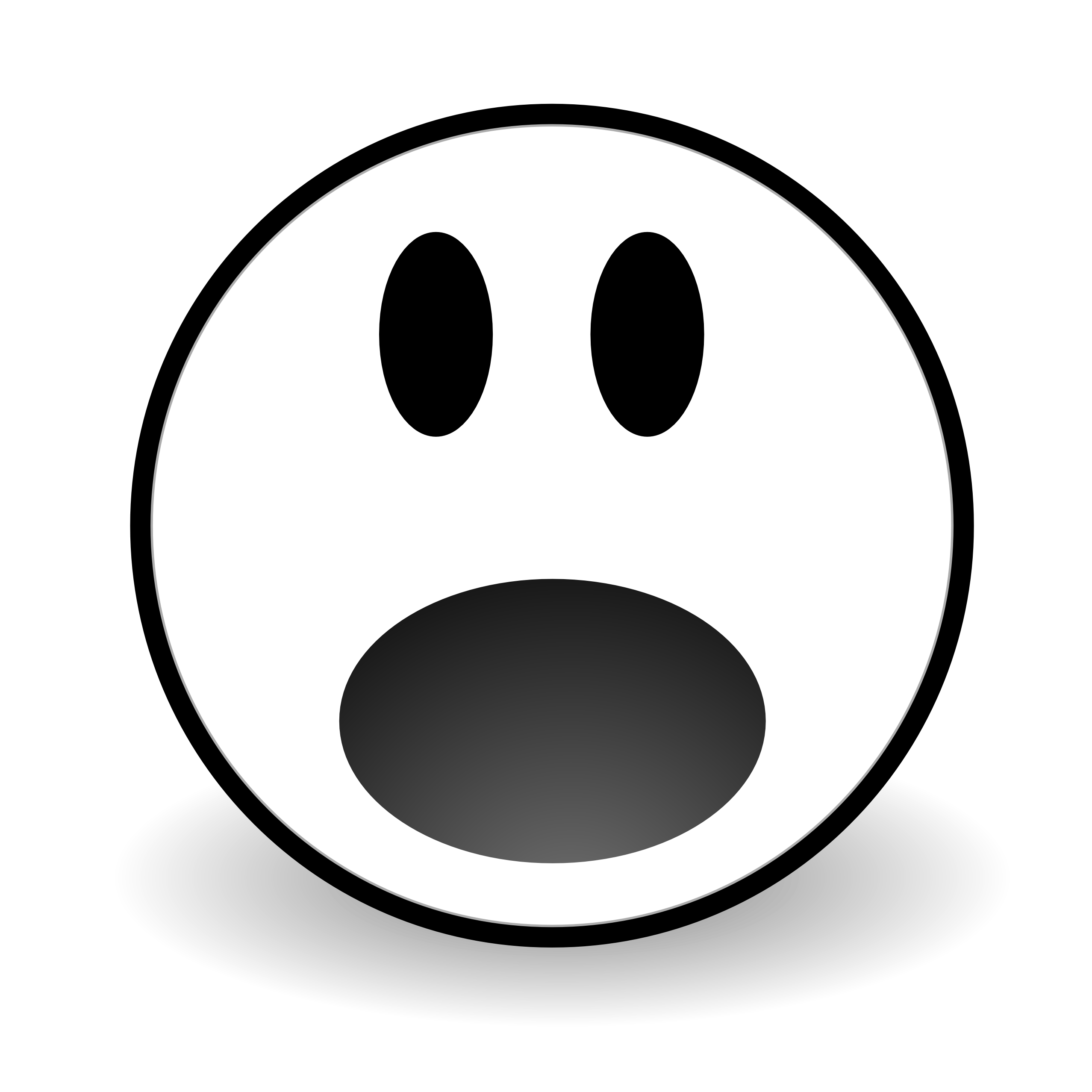 Free clipart scared face