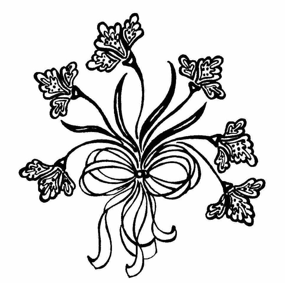 Bouquet Of Flowers Drawing - ClipArt Best
