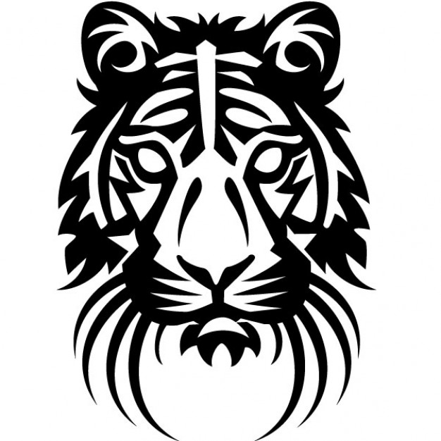 Black And White Tiger Drawings - ClipArt Best