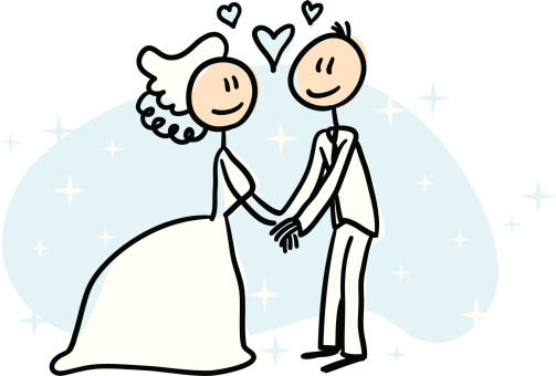 Cartoon Of The Animated Wedding Clip Art, Vector Images ...