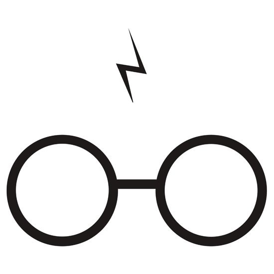 Harry potter lightning bolt clipart