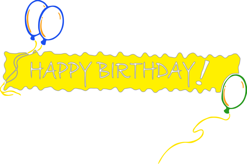 Happy Birthday Banner Clip Art - Cliparts and Others Art Inspiration