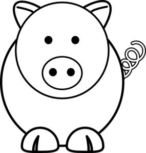 Clipart Pig Face Cake