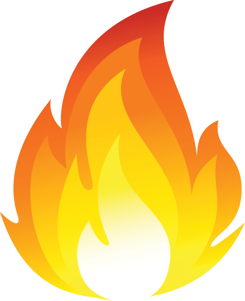 Fire clipart transparent background