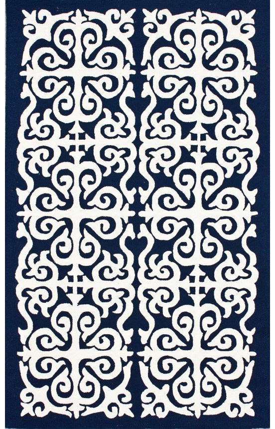 Homespun Damask Trellis Rug | Contemporary Rugs