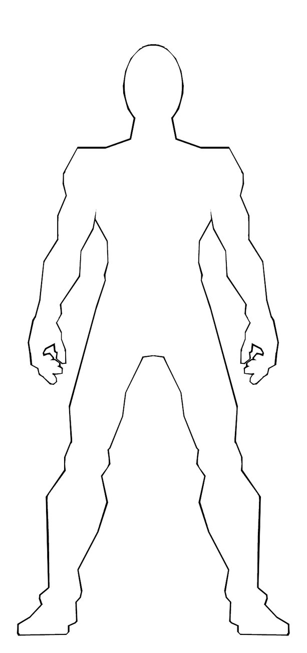 Male Body Outline Template Galeri Desain Rumah GaleriDesain Info 