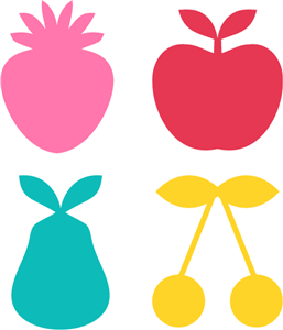 Silhouette Design Store - View Design #33111: assorted fruit shapes