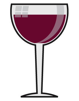 Free red wine glass Clip Art, web graphics at Stuart's Clipart