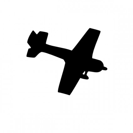 Airplane With Banner Vector - Free Clipart Images