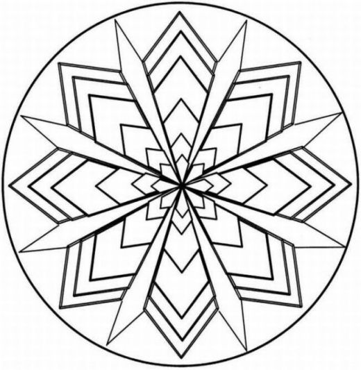 Symmetry Coloring Design | Kaleidoscope Coloring Pages - DIY ...