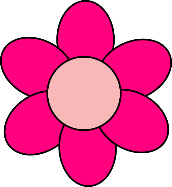 Pink Flower Cartoon