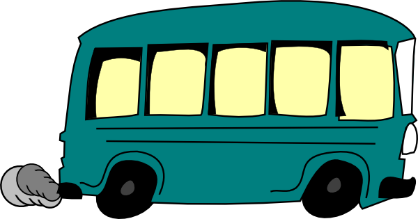 Blue Bus Clip Art - vector clip art online, royalty ...
