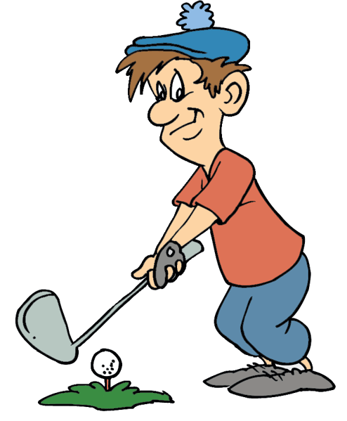 Cartoon Golfers