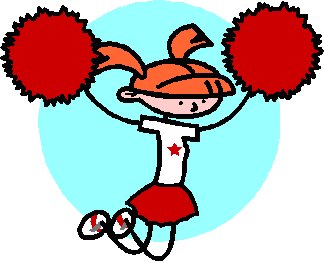 Animated Cheerleader Clipart