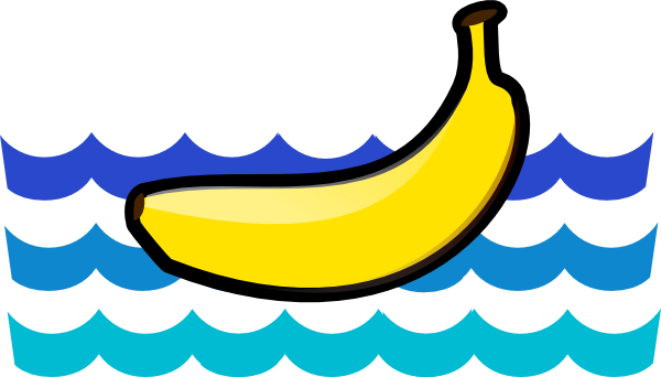 The Banana Floats Clip Art - vector clip art online ...