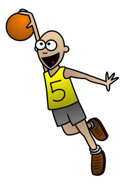 Cartoon, Basketball and Cute characters