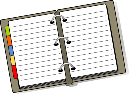 Student planner clipart