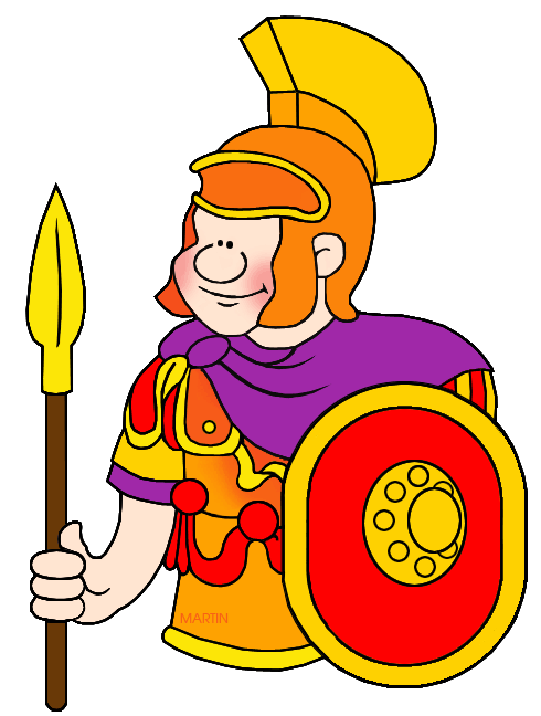 Roman soldiers clipart