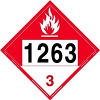 Combustible Liquid 4 Digit Placards from Labelmaster