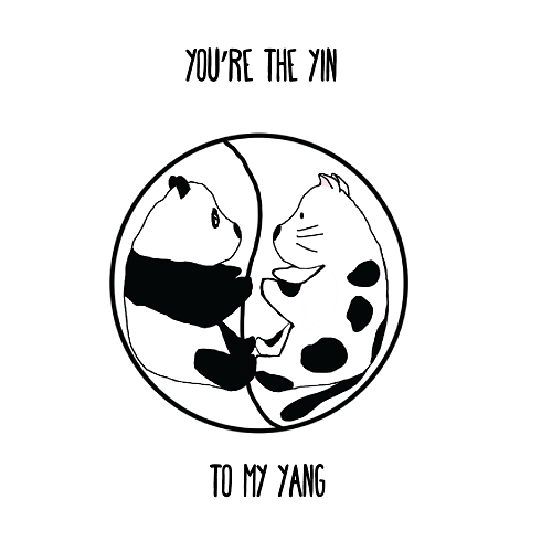 Yin Yang Panda! Free Best Friends eCards, Greeting Cards | 123 ...