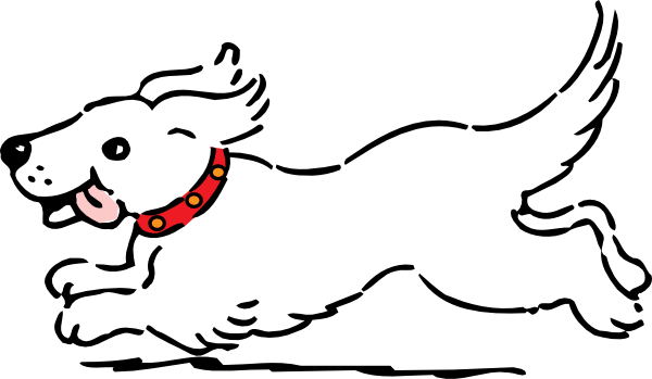 White Dog Clip Art - vector clip art online, royalty ...