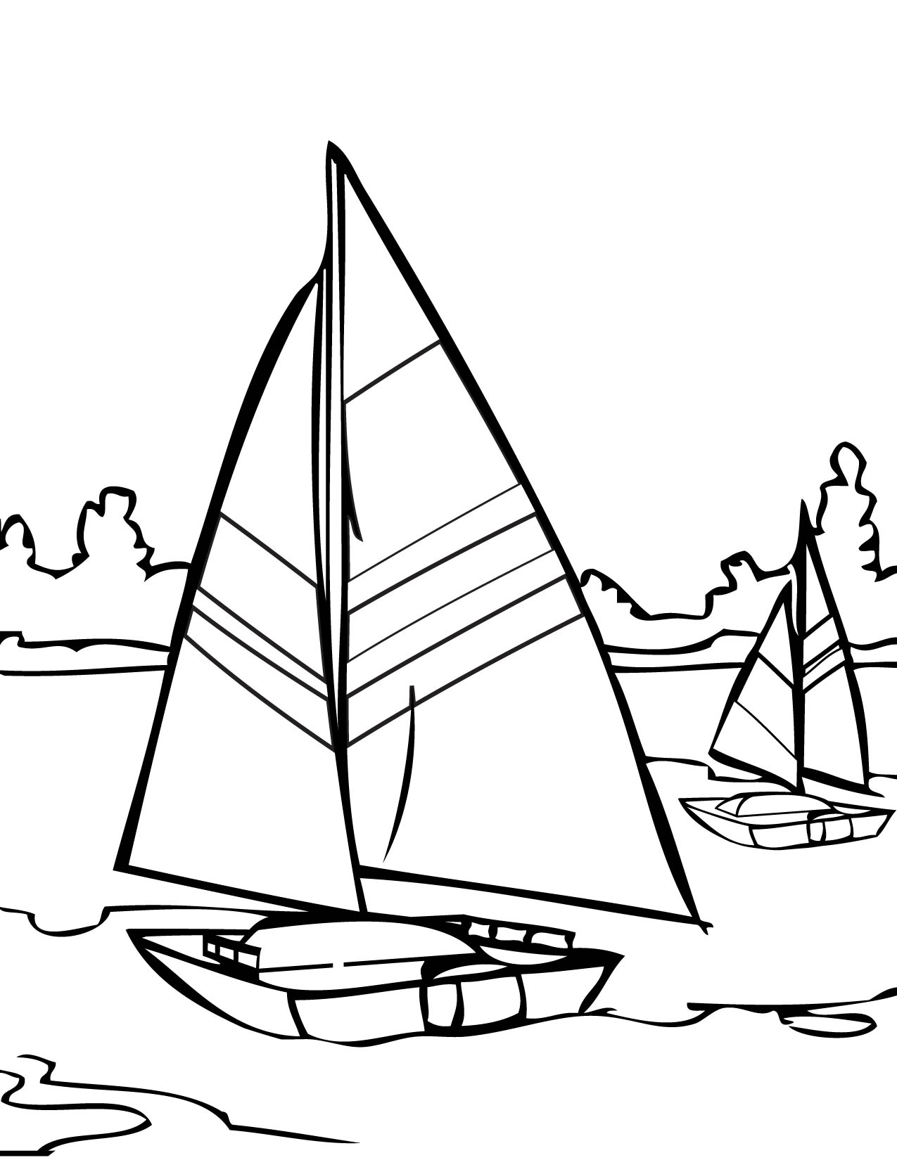 sailing Colouring Pages (page 2)