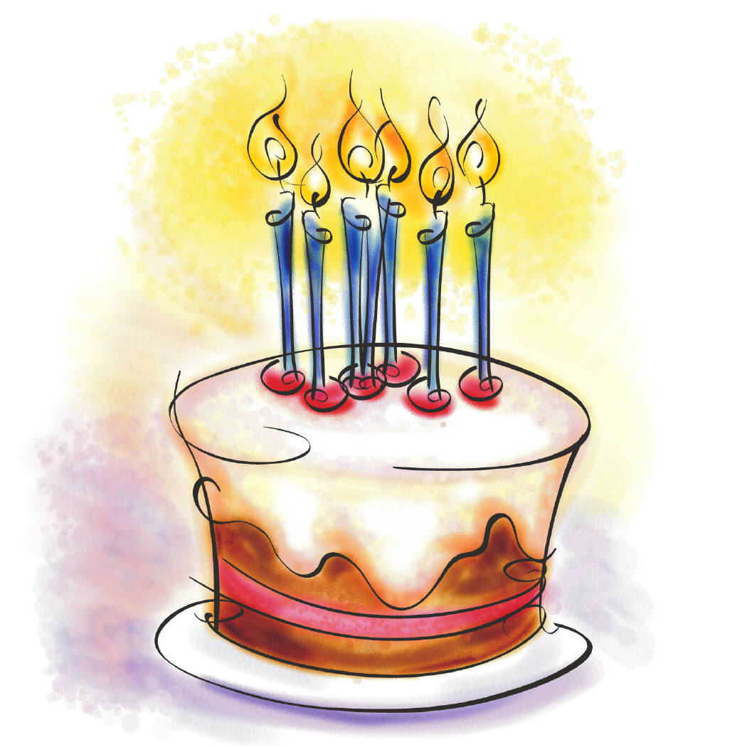 Cartoon Sliced Birthday Cake — Stock Vector © Klara Viskova ...