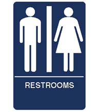 Men's/Women's Restroom Sign - Doorware.