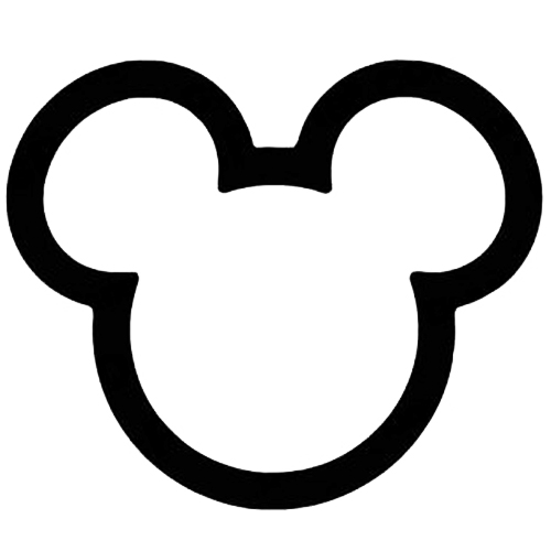 Mickey mouse outline clipart png