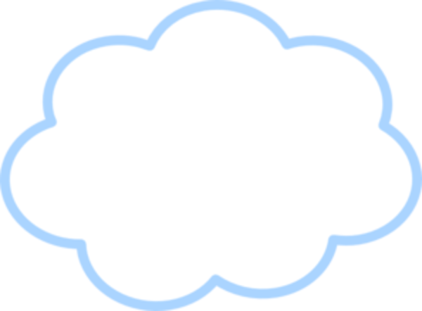 Cloud Outline - Clipartion.com