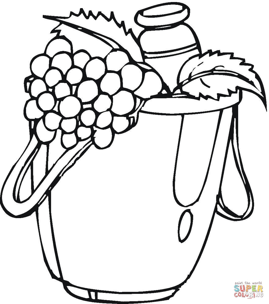 Coconut milk coloring page | Free Printable Coloring Pages