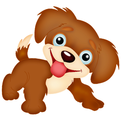 Cute puppy dog clipart