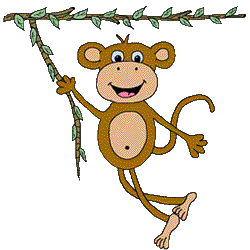 Swinging Monkey Clipart - Free Clipart Images