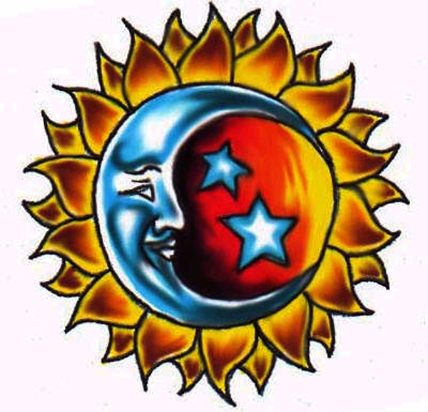 Amazing Sun Moon And Stars Tattoo Designs | Fresh 2017 Tattoos Ideas