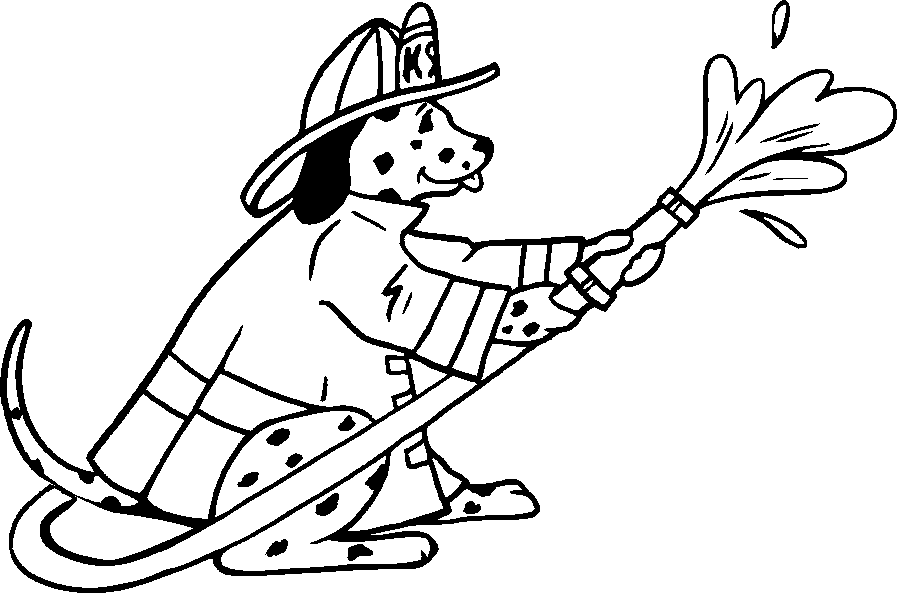 Fire Dog Coloring Pages Fire Dog Coloring Pages Kids Play Color ...