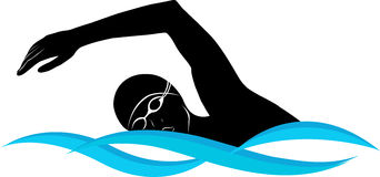 Silhouette swimmer clipart kid 2 - Clipartix