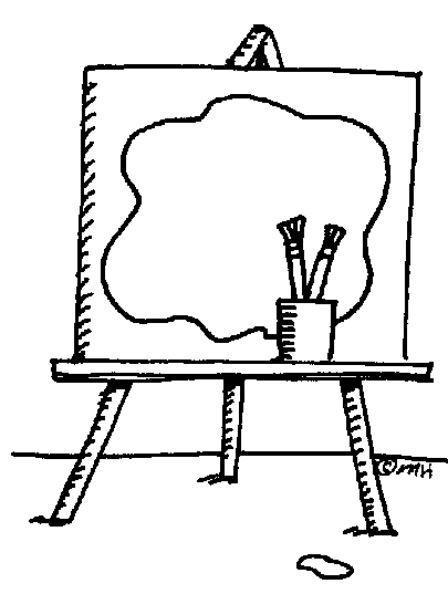 Art Easel Gallery Clipart