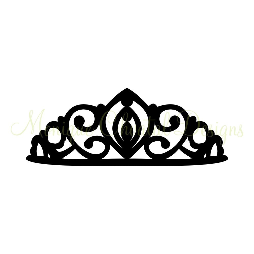 Queen crown clipart black and white