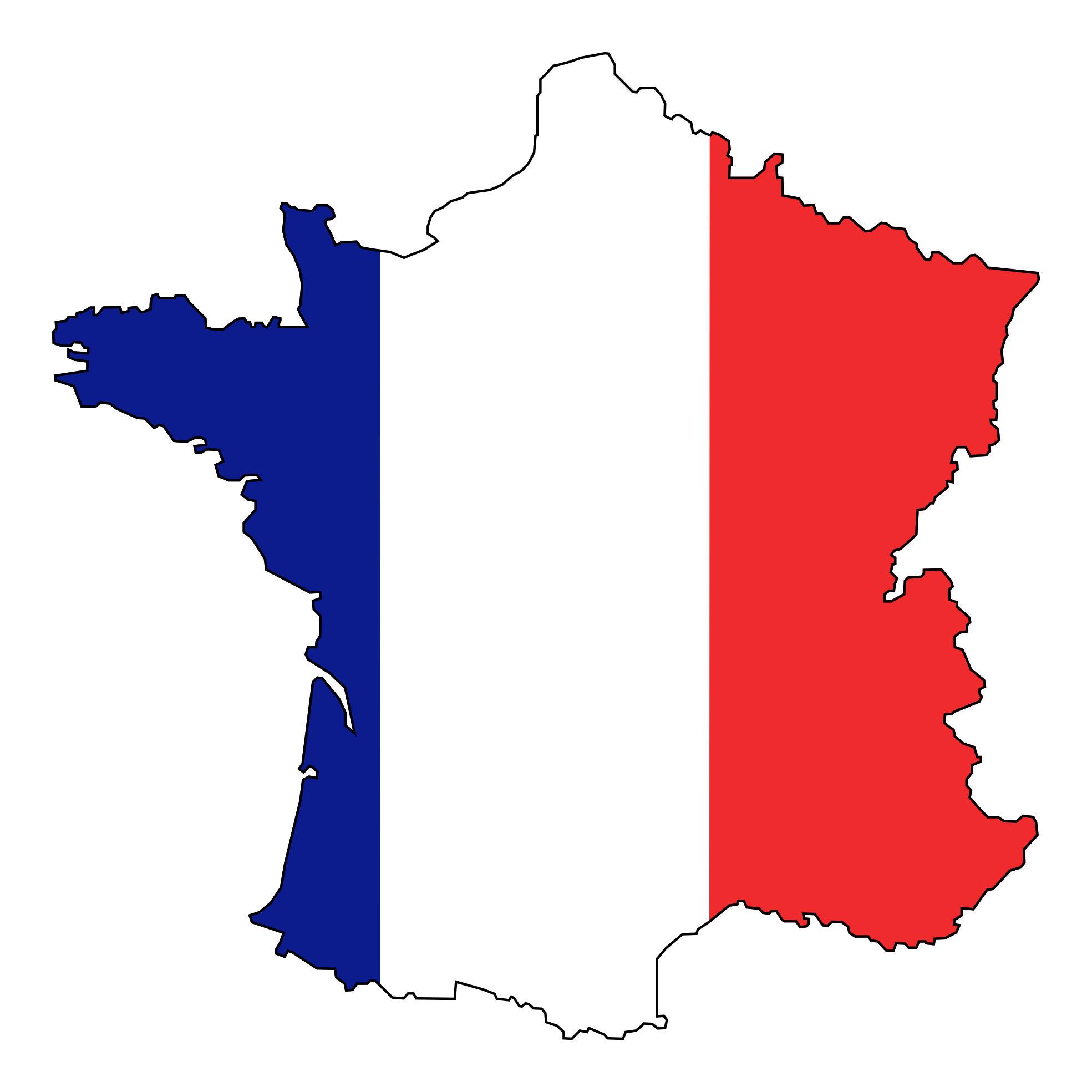 Clipart map of france