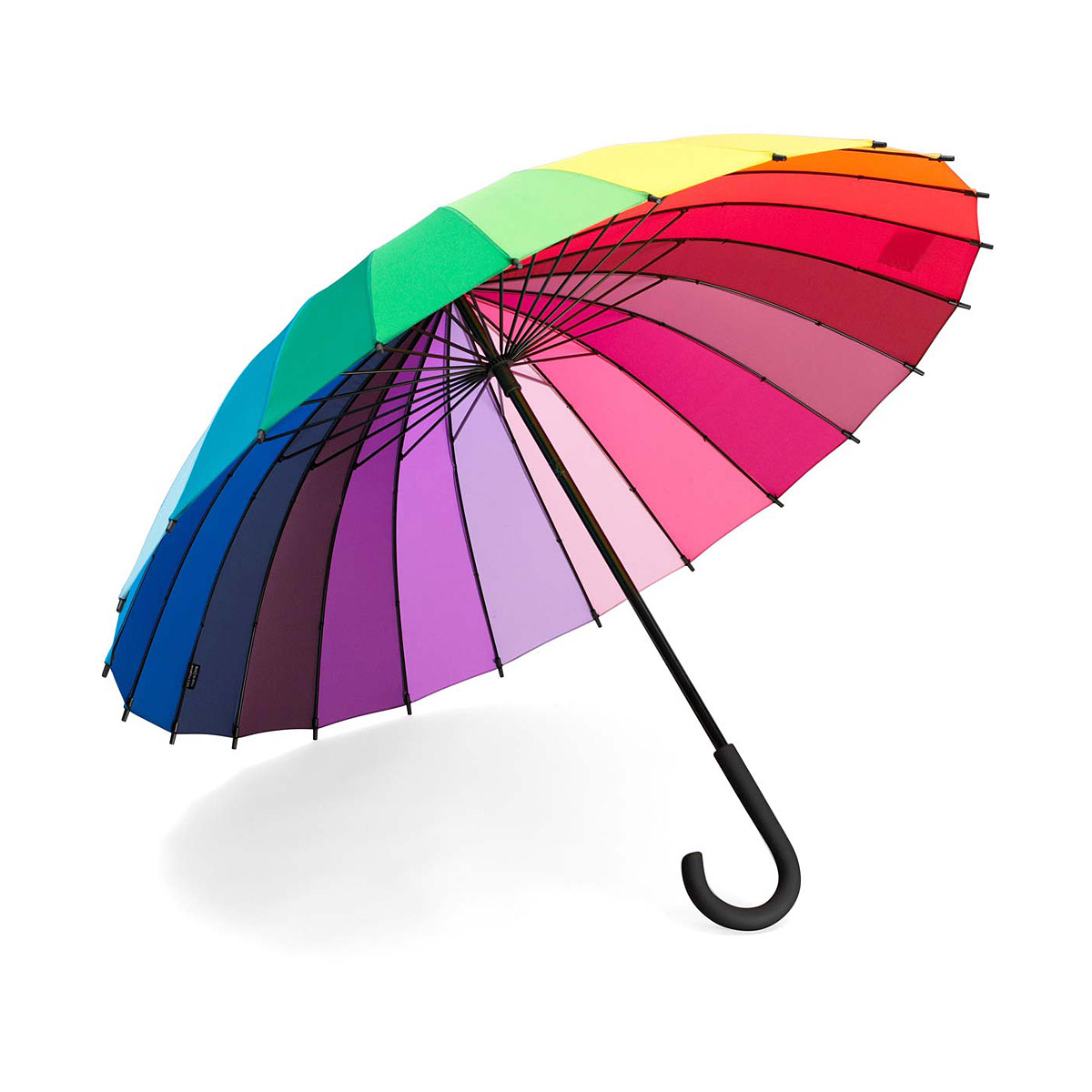 Color Wheel Stick Umbrella | Rainbow, Cane, Handle | UncommonGoods